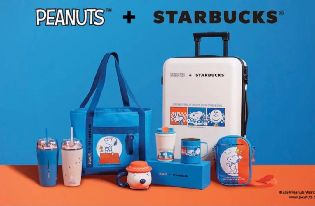 通販 公式サイト - 驚きの激安価格 海外限定 キャリーケース STARBUCKS + 浸かれ PEANUTS バッグ