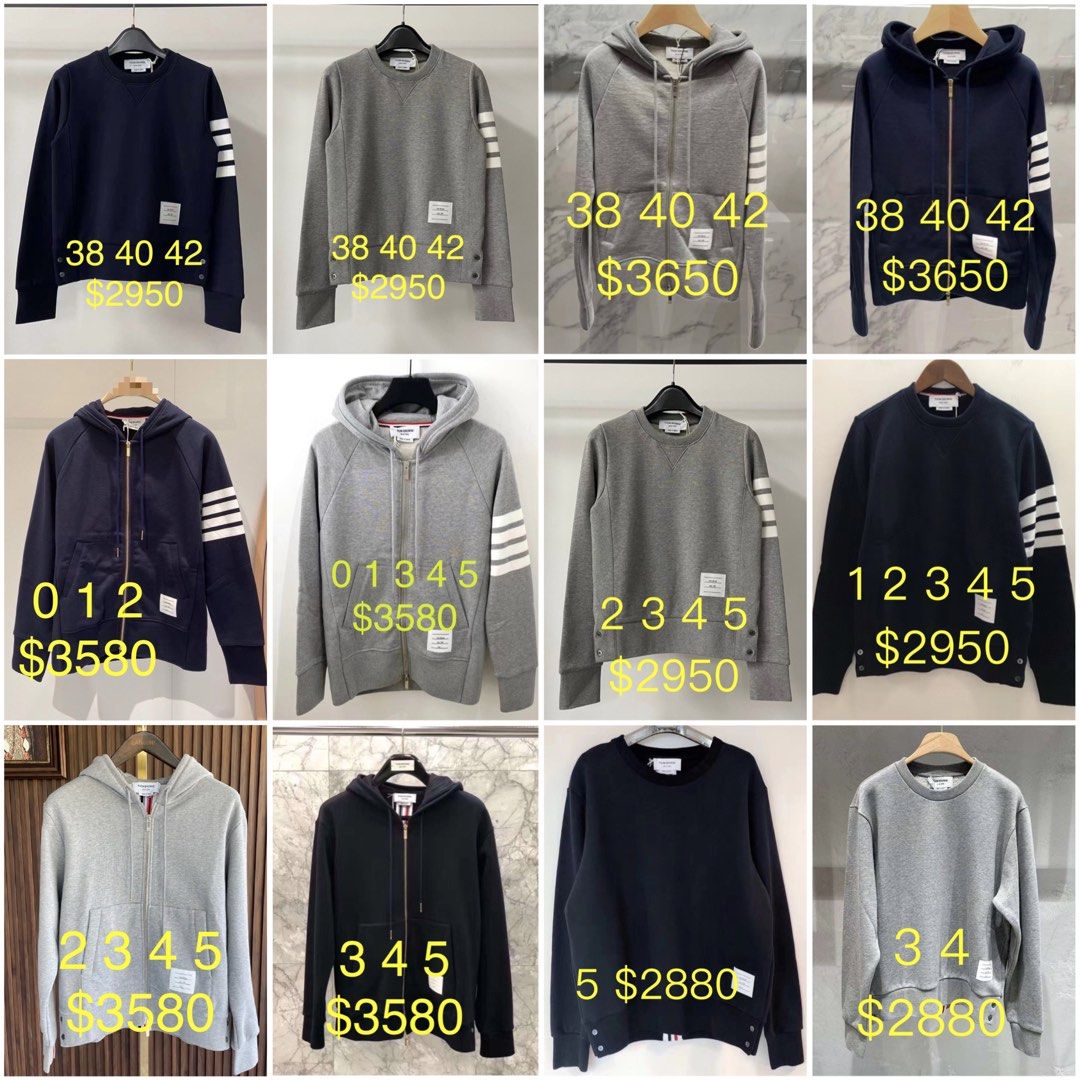 Thom Browne TB jacket sweater size 0 1 2 3 4 5 size 38 40 42 2880 3650 size Carousell