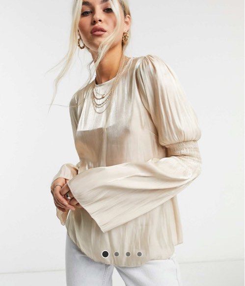 topshop satin top