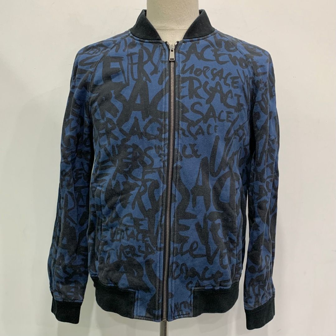 Versace logo jacket on sale