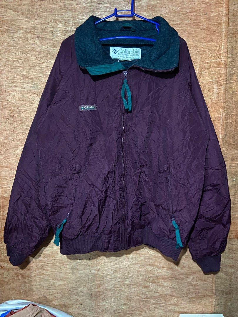 Vintage 90 s columbia fleece lined bomber jacket