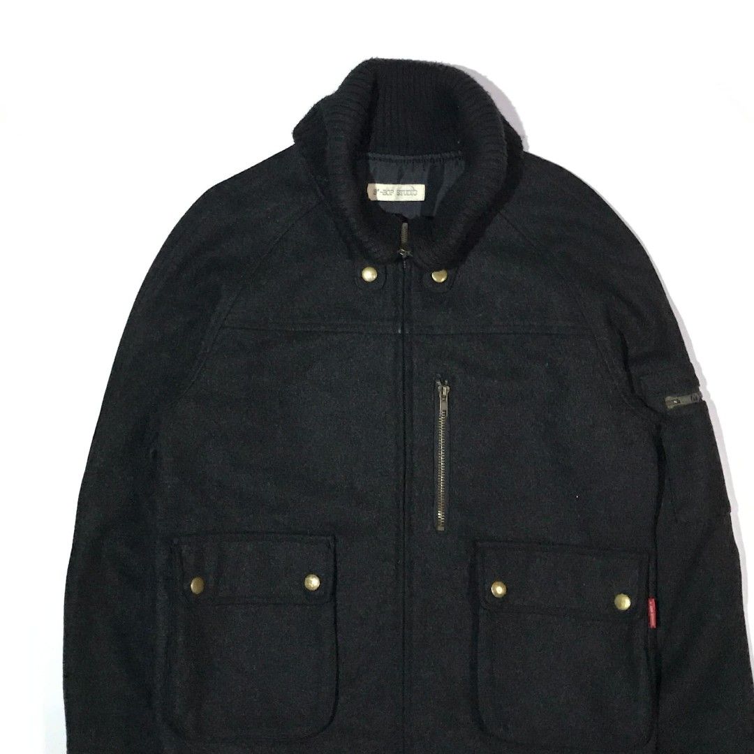 Vintage Japanese heavy wool bomber Jacket Men s Fashion Coats Jackets and Outerwear on Carousell