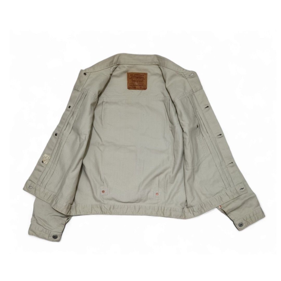 jaket denim denim jacket cream