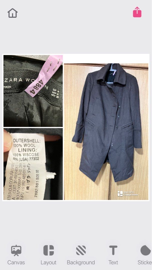 Zara rn 77302 coat 2025