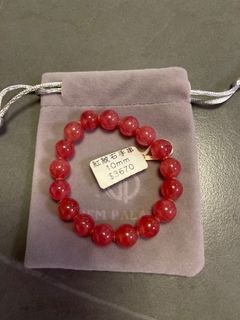 特價全新無刮花 高級紅紋石10 mm水晶手鏈 質量保證可見面睇貨64227219932161110