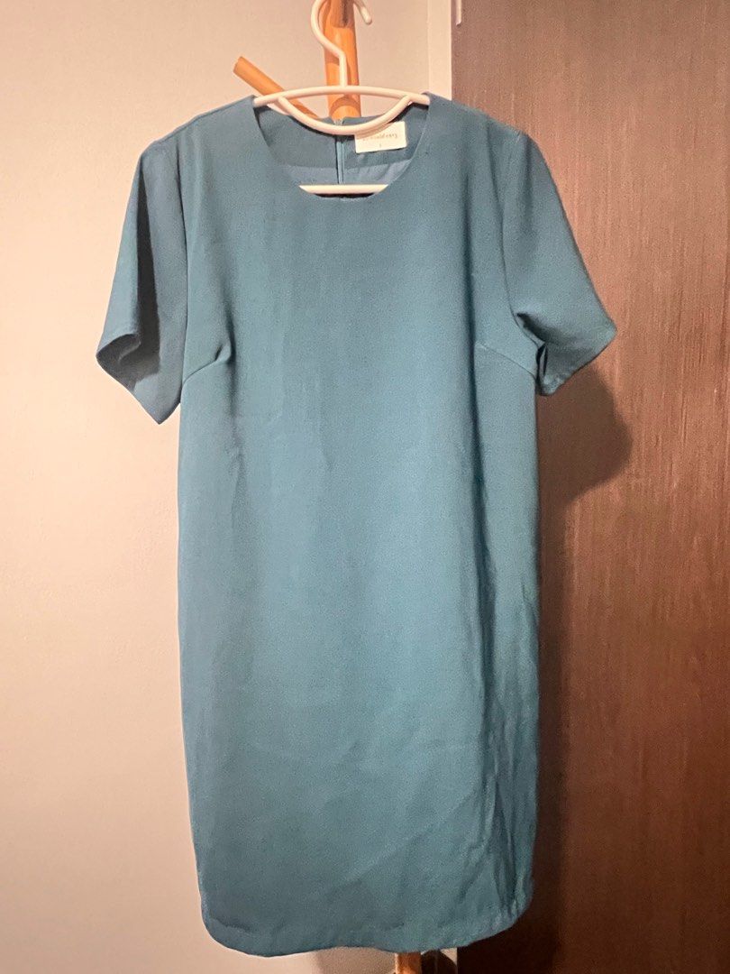 Forest green shift dress shop