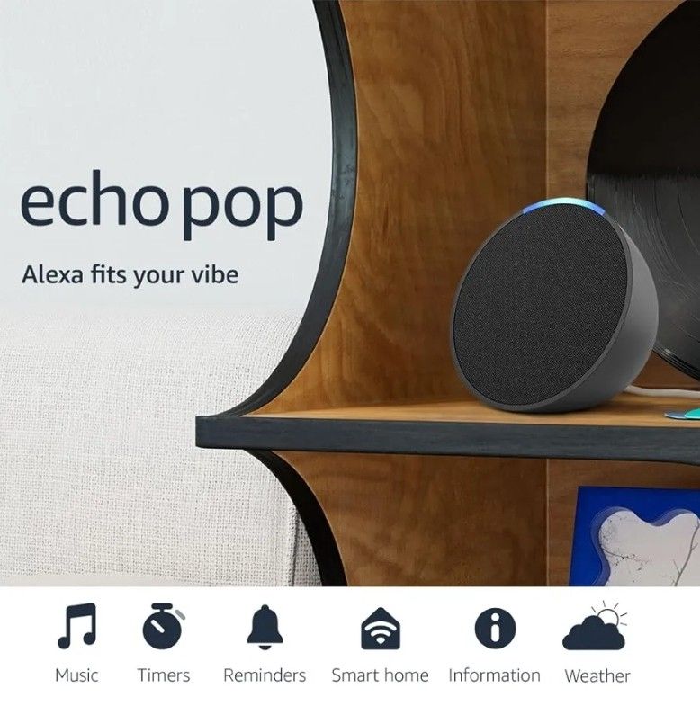 Amazon Echo Pop (Category: Soundbars, Speakers & Amplifiers) located in Quezon City. Submitted by tpanda17 (Listing ID 1329410672, Image 1). Description: Brand New and Sealed item..