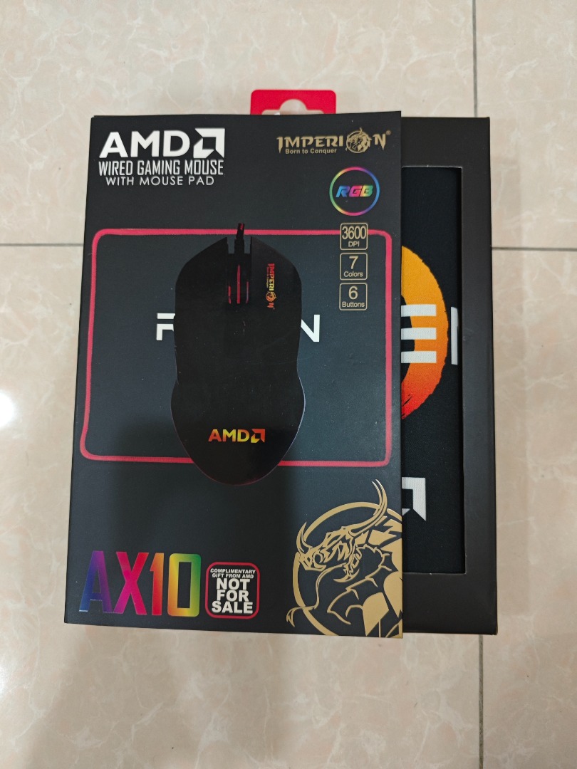 AMD AX10 Gaming Mouse & Mouse Pad, Computers & Tech, Parts ...