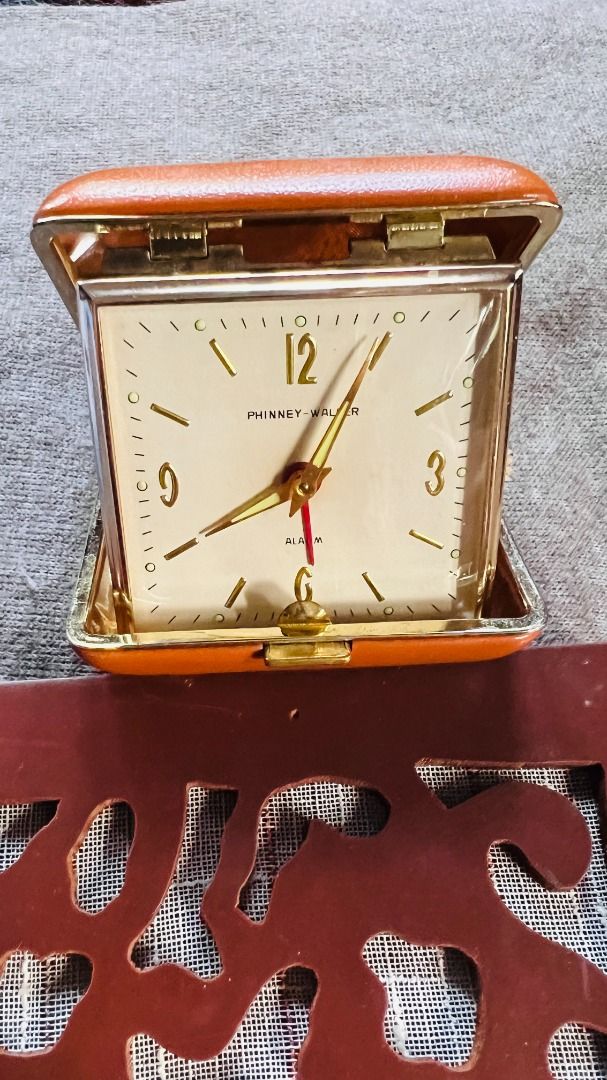 Antique Clock Phinney Walker Travel Alarm Clock (Category: Clocks) located in Quezon City. Submitted by luce_stella (Listing ID 1329435945, Image 1). Description: Nice vintage alarm clock Collector's item Manual piece No batteries or plug in Brown case... travel piece Phinney-Walker Alarm Good working condition .