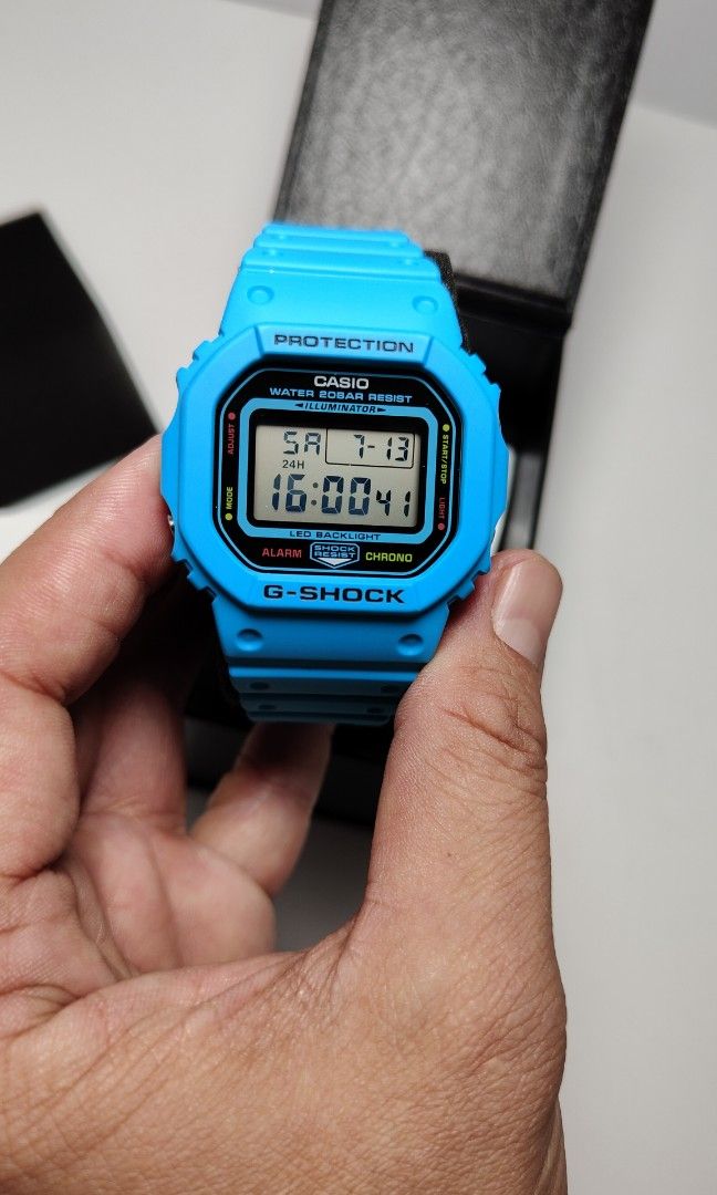 Authentic Casio G Shock DW 5600 EP Blue (Category: Men's Watches) located in Manila. Submitted by rossinicalabig (Listing ID 1329324166, Image 3). Description: 5500 Pesos. Brand new. On hand. With box & international warranty. Check, test, pick up at our Photo studio in Sta. Mesa Mla..