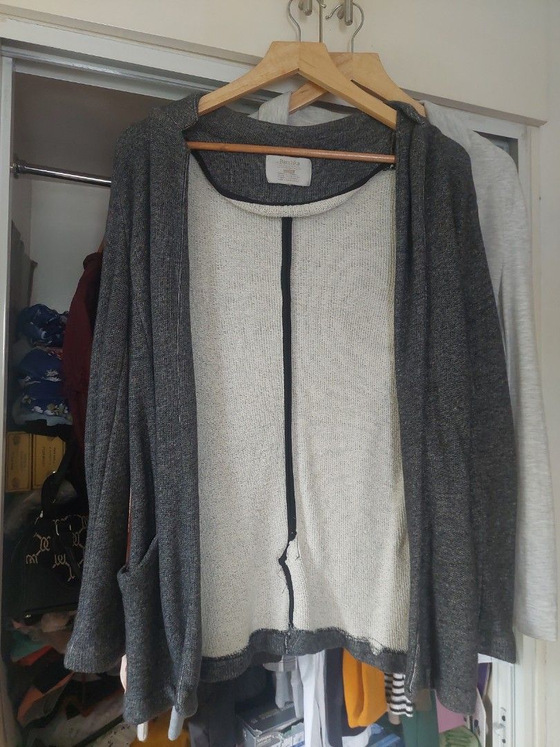 Bershka Outerwear (Category: Coats, Jackets and Outerwear) located in Marikina City. Submitted by dandandy (Listing ID 1329326944, Image 2). Description: Authentic Bershka Outerwears bought in SM megamall for sale. 250 each or 400 take all. see 3rd picture for minor flaw of 2nd outerwear. not noticeable when worn. both were used a few times in the office and once while travelling. perfect for smart casual or autumn season travel trip RFS: gone ar
