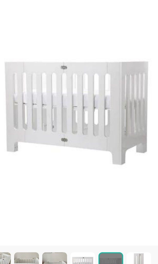 Bloom Alma Papa Crib cot Foldable Babies Kids Baby Nursery Kids Furniture Cots Cribs on Carousell