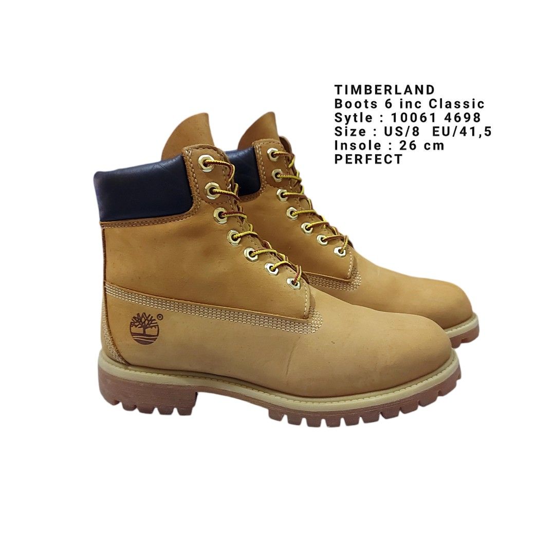 Sepatu Boots Timberland Inc Classic Mens Nubuck 10061 Size 41,5 (PERFECT)