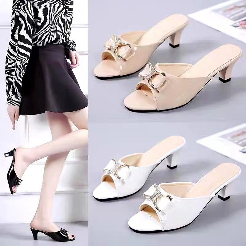 Bow stilettos high heel Women s Fashion Footwear Heels on Carousell