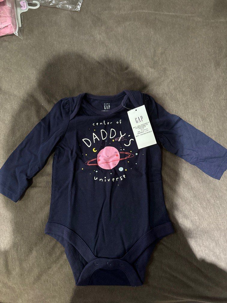 Brand New w Tag Baby Gap Long Sleeve Onesie