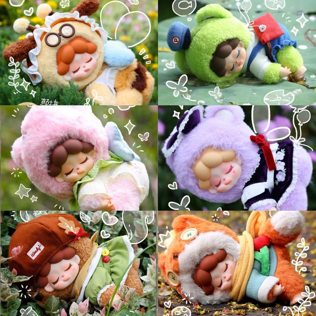 [BRAND NEW! X11 X DODO SUGAR X WENDY] WENDY SEEKING TREASURES IN THE GARDEN  花园寻宝记 VINYL FACE PLUSHIE STUFFED TOY SOFT TOY PLUSH PENDANT KEYRING 