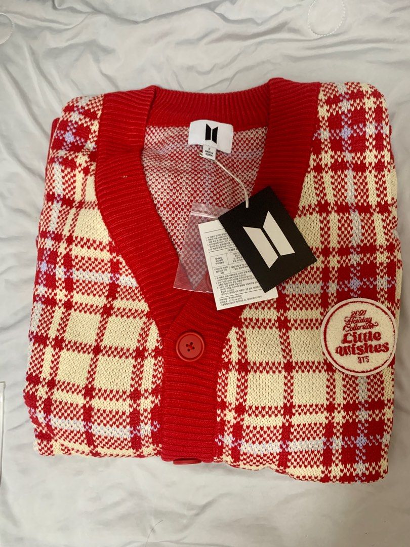 BTS Little Wishes カーディガン BTS Little Wishes] CARDIGAN (red)
