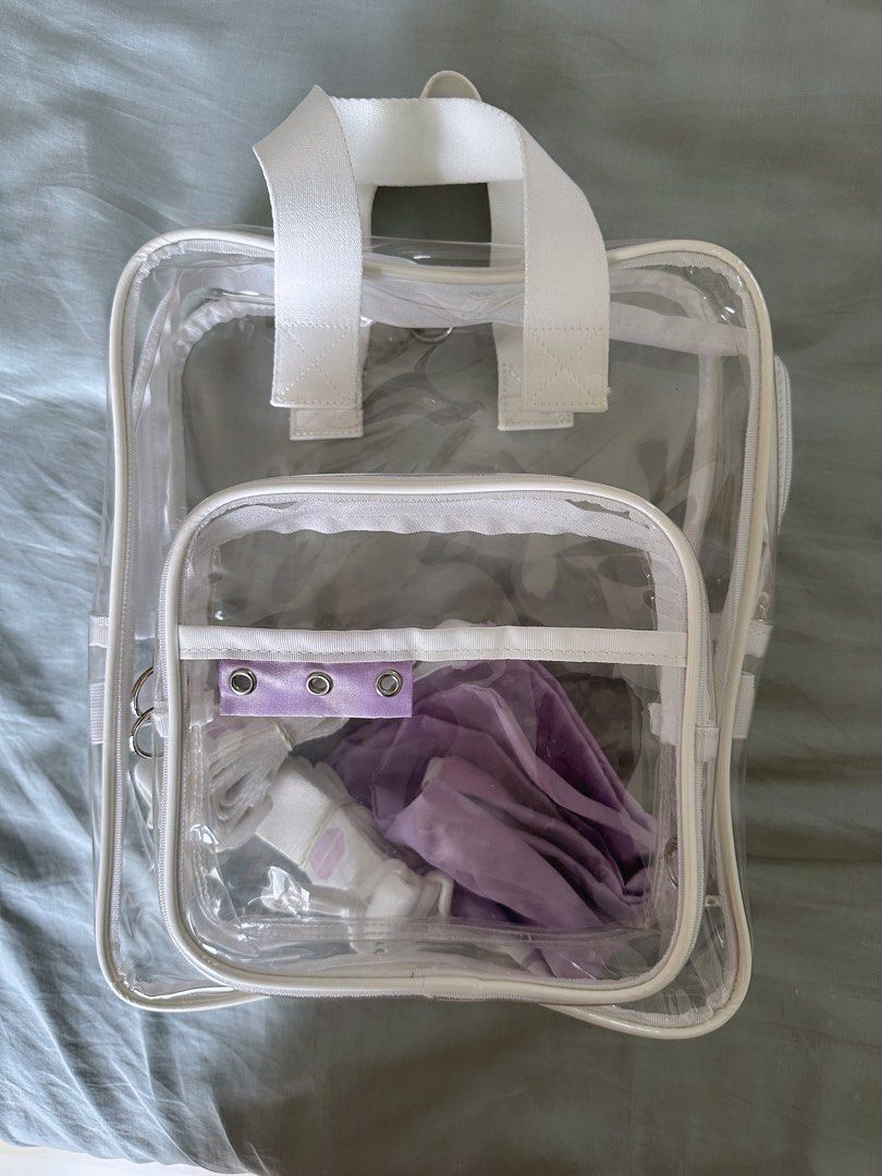 Clear bts bag best sale