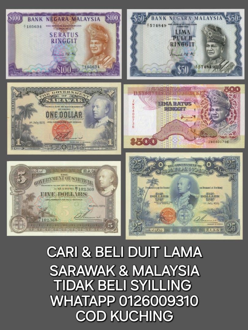 Cari dan Beli Duit Lama Sarawak dan Malaysia, Hobbies & Toys, Collectibles  & Memorabilia, Currency on Carousell