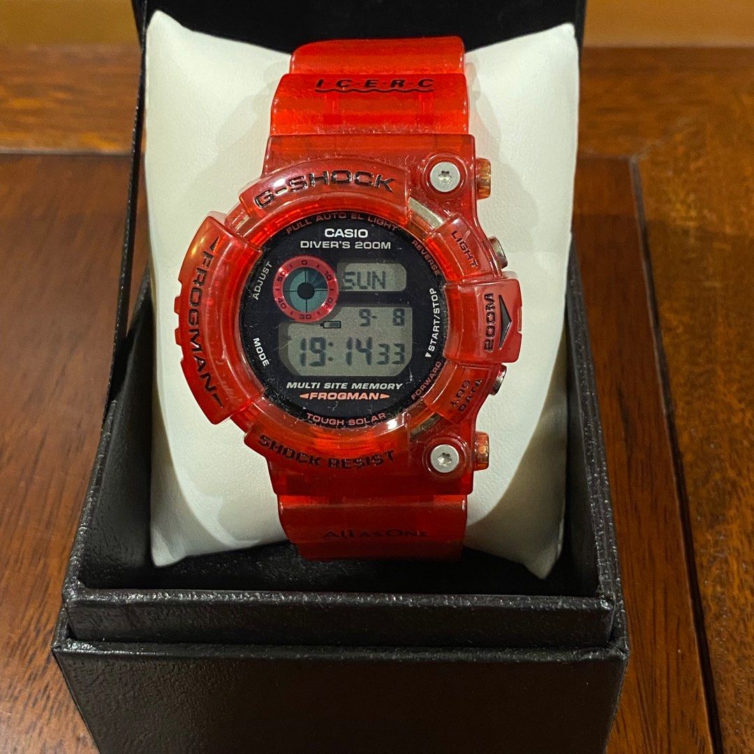 Casio G-Shock GW-203K-4 Red Jelly Frogman 2003 Limited Edition
