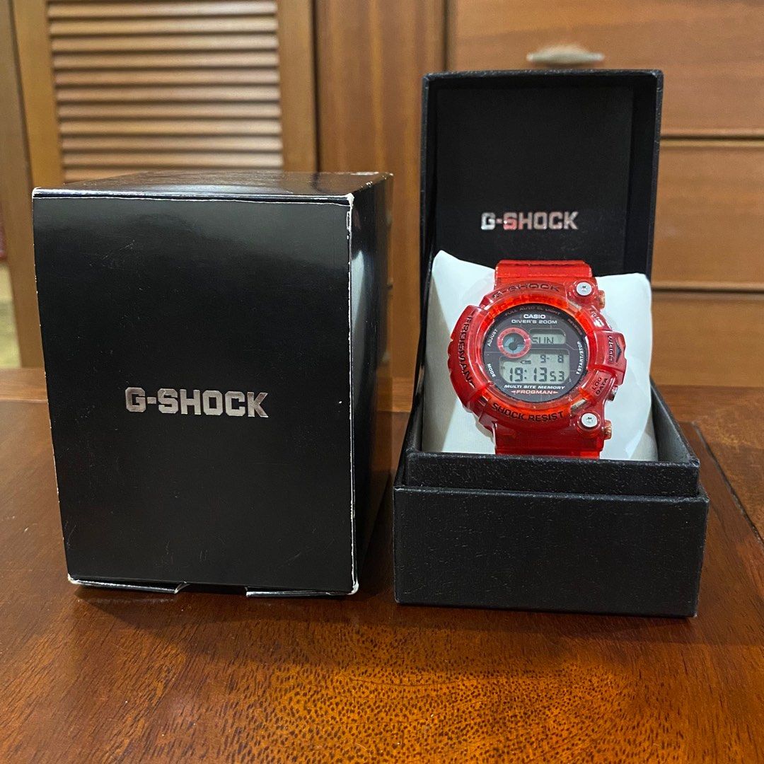 Casio G-Shock GW-203K-4 Red Jelly Frogman 2003 Limited Edition