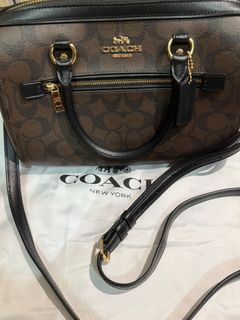 COACH MINI SIERRA SATCHEL COACH F66932 CHALK LIGHT GOLD Luxury Bags Wallets on Carousell