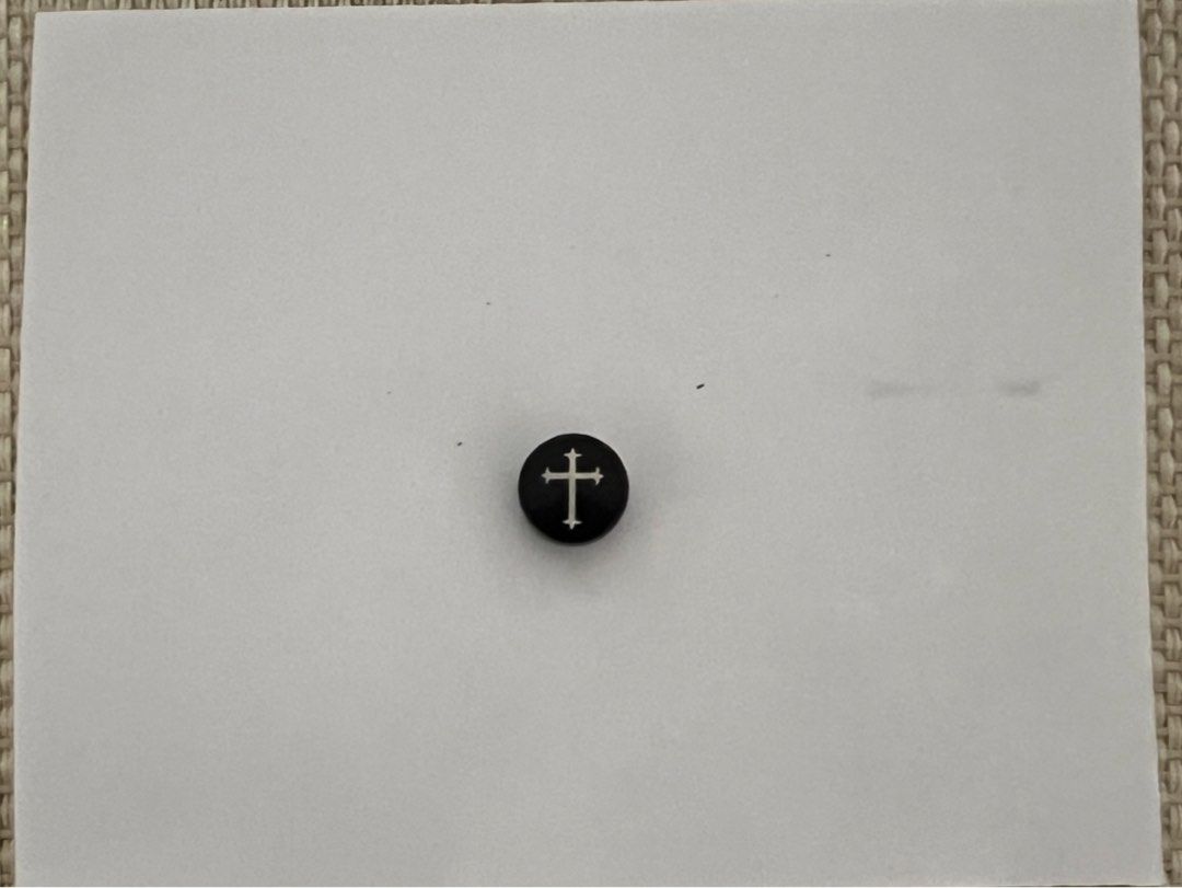 Cross Magnet Earring for Men - 1 piece only (Category: Jewelry) located in Manila. Submitted by berniebones (Listing ID 1329292333, Image 1). Description: Magnet Earring for Men 1 piece only No pierce needed Design: Cross Shape: Circle Color: Black Size: Standard (small) Issue: Magnet is falling off. I already glued it and hopefully, it won't fall off anymore. RFS: Not being used anymore. Location: Sampaloc, Manila Last price posted..