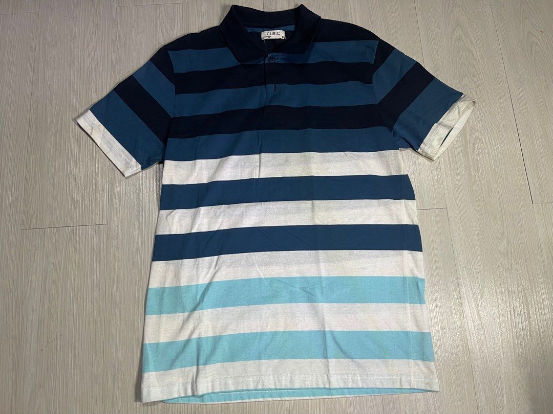 Cubic Polo Shirt (Nice Colorway) (Category: Tshirts & Polo Shirts ) located in Quezon City. Submitted by decluttering.rightnow (Listing ID 1329334384, Image 2). Description: PLEASE READ EVERYTHING FIRST Cubic Polo Shirt Worn few times No issue but needs washing Medium Length: 27.5” Width: 18” PHP 120 Discount on bulk purchase please check my other listings 😊 Location: Scout Area Quezon City (Timog Tomas Morato) Shipping c/o buyer via lalamove wi