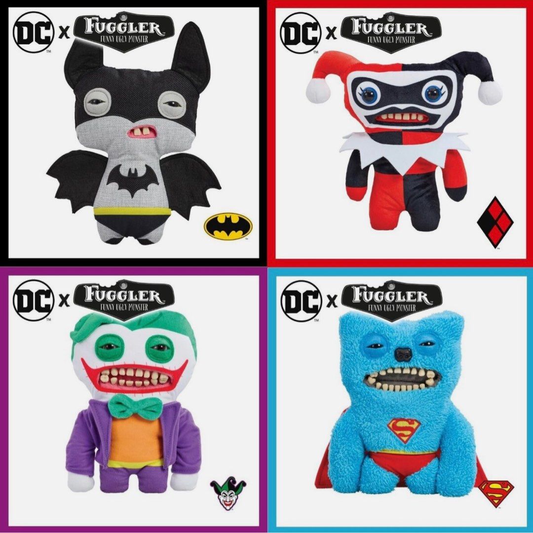 DC x ZURU FUGGLER フィギュアセット DC x Fugglers full set of 4, Hobbies & Toys, Toys & Games on Carousell