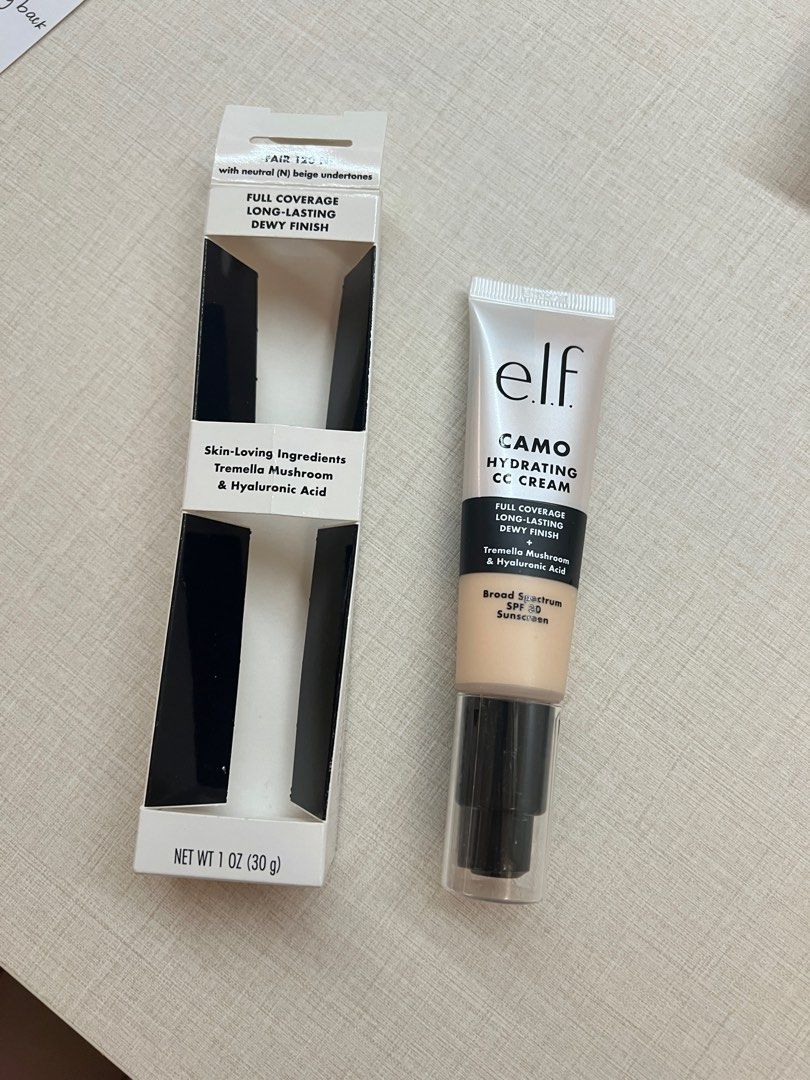 Elf Camo Hydrating CC Cream (Category: Makeup) located in Quezon City. Submitted by envti (Listing ID 1329385907, Image 2). Description: Shade: Fair 120N Just used and pumped out once! Rfs: decluttering my make up. They say this is a good dupe for the IT Cosmetics CC Cream.