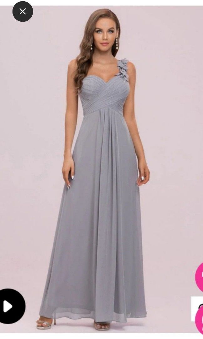Ever Pretty Grey Bridesmaid One Shoulder Dress (Size S), Women's Fashion, Dresses & Sets, Evening Dresses & Gowns on Carousell Ever Pretty Grey Bridesmaid One Shoulder Dress (Size S), Women's Fashion, Dresses & Sets, Evening Dresses & Gowns on Carousell