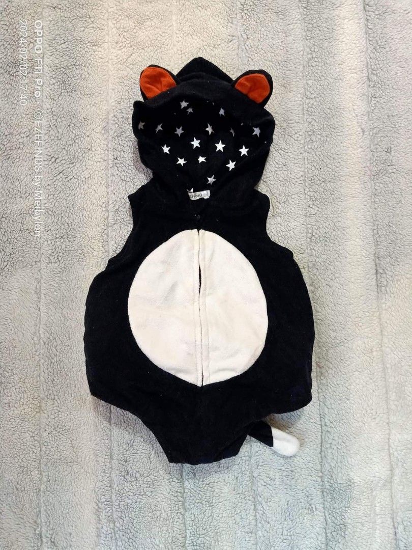 EZEFINDS Carters Black Cat Milestone Costume 3 6 months Babies Kids Babies Kids Fashion on Carousell