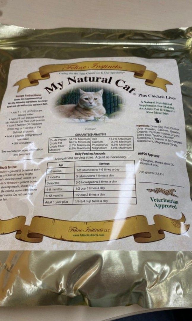 feline Instincts My Natural Cat premix Carousell