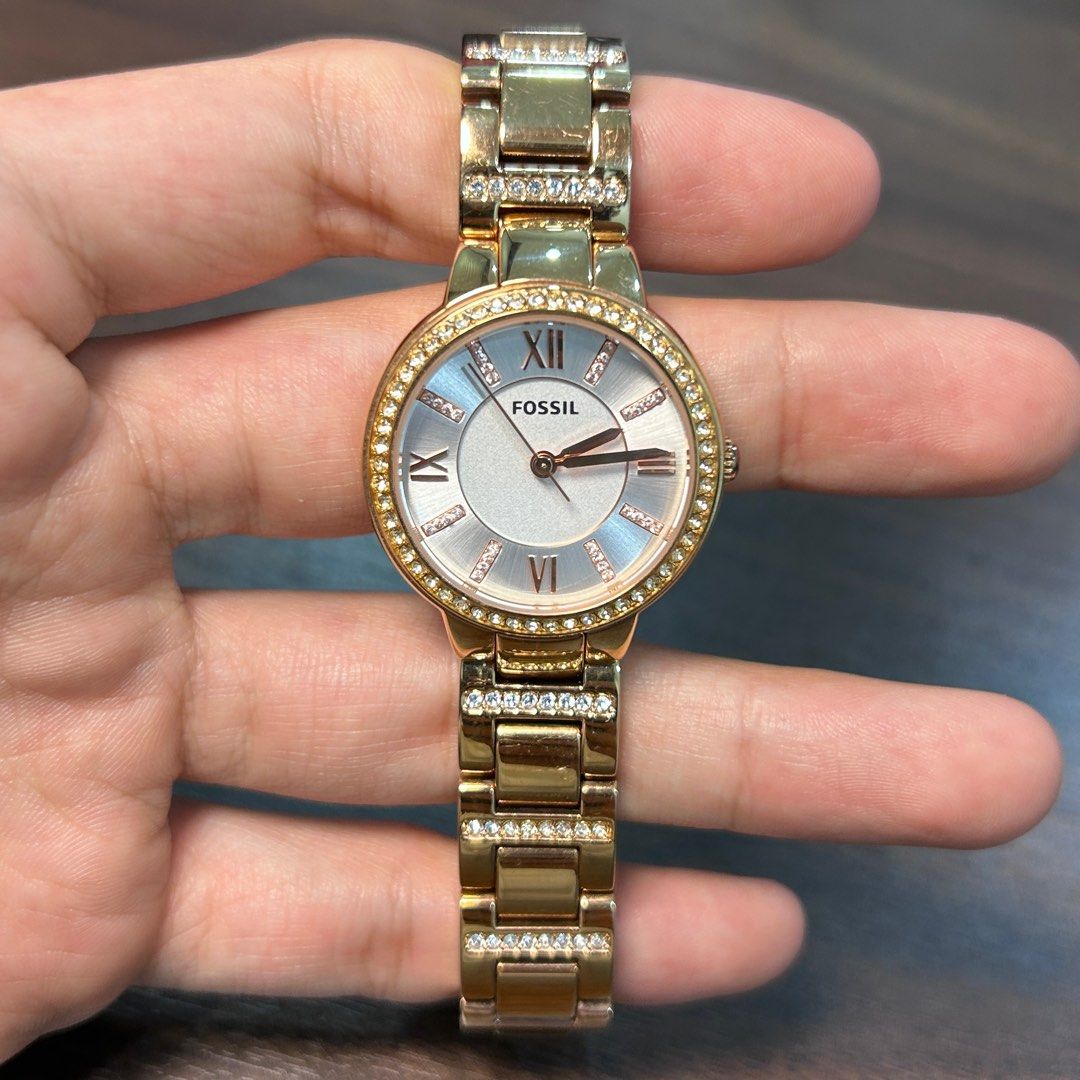 Fossil ES3284 Virginia Rose Gold Quartz Women Watch Women s Fashion Watches Accessories Watches on Carousell