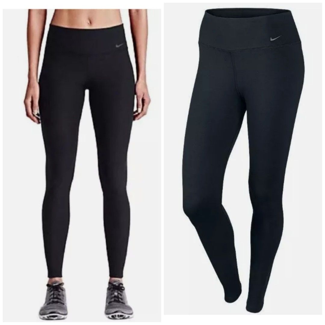 Free mail Nike one legend women dri fit pants tights tight fit leggings running gym Training ankle length size XS black