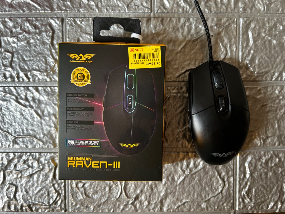 Gaming Mouse Grumman Raven 3, Computers & Tech, Parts & Accessories ...
