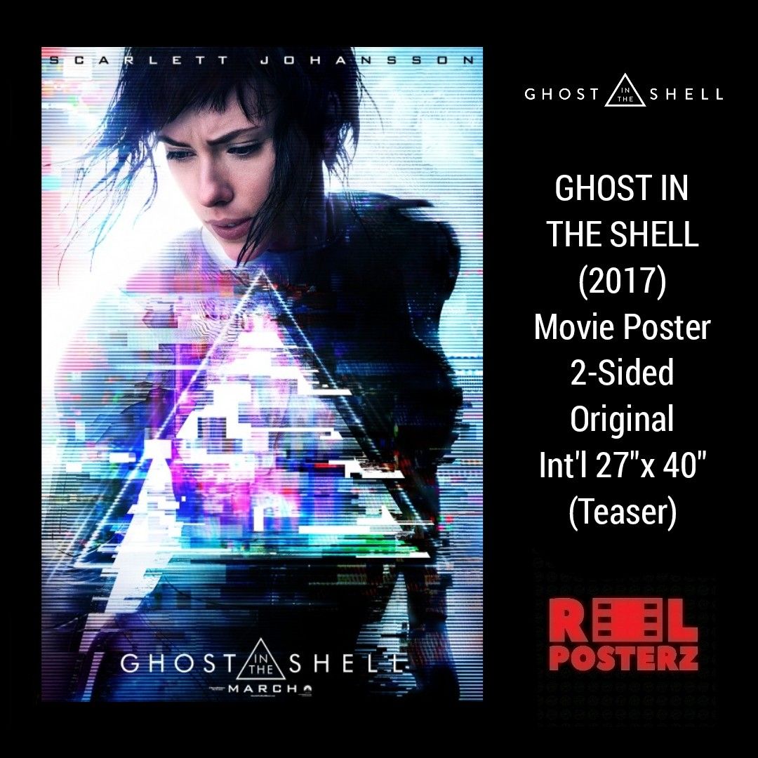 GHOST IN THE SHELL (2017) Movie Poster 2-Sided Original International ...