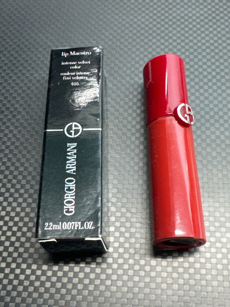 Giorgio Armani lip maestro 406 Beauty Personal Care Face Makeup on Carousell
