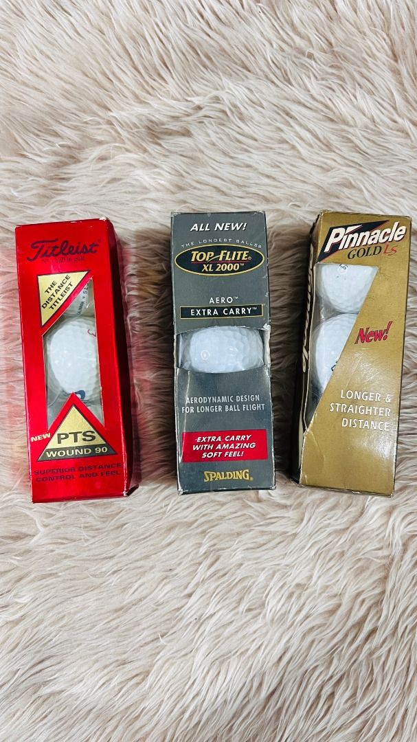 Golf Balls Titleist Top Flite Pinnacle (Category: Golf) located in Quezon City. Submitted by luce_stella (Listing ID 1329466976, Image 1). Description: Never used, just kept in the cabinet. Take all 750.