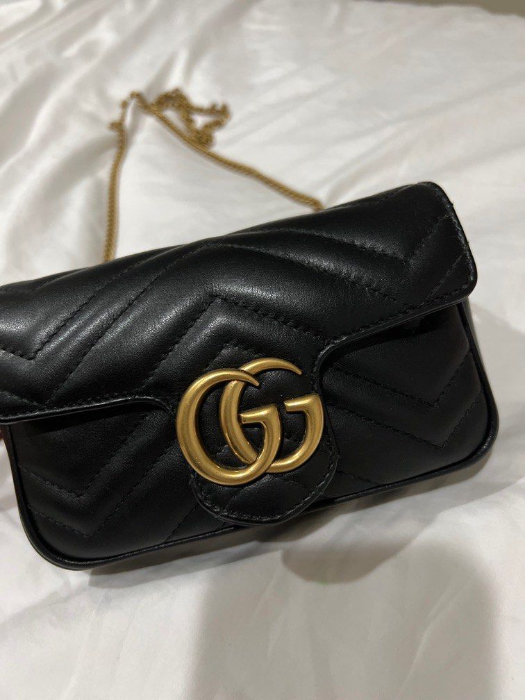 Gucci Marmont GG Super Mini Shoulder Bag handbag chanel gucci Luxury Bags Wallets on Carousell