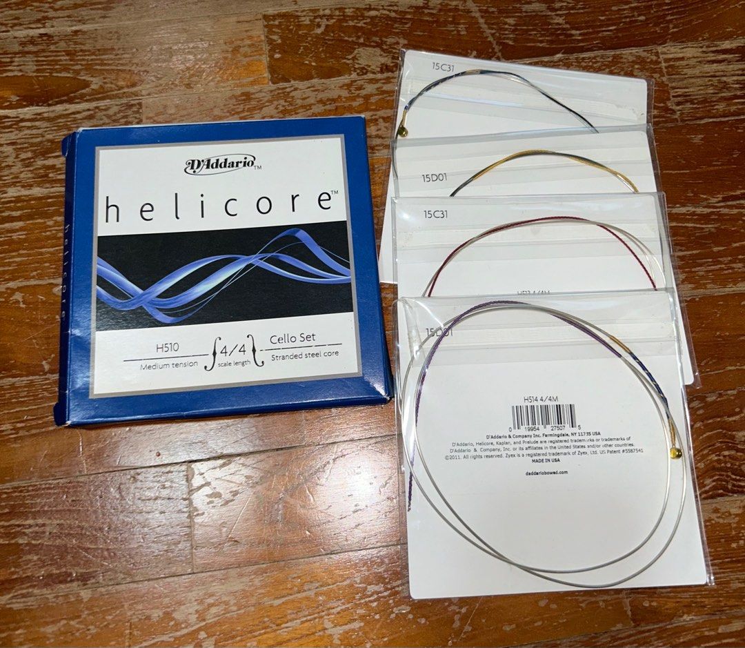 Corda Per Contrabbasso D'Addario Helicore Pizzicato - Scala 3/4, Tensione Bassa, Anima In Acciaio Intrecciato