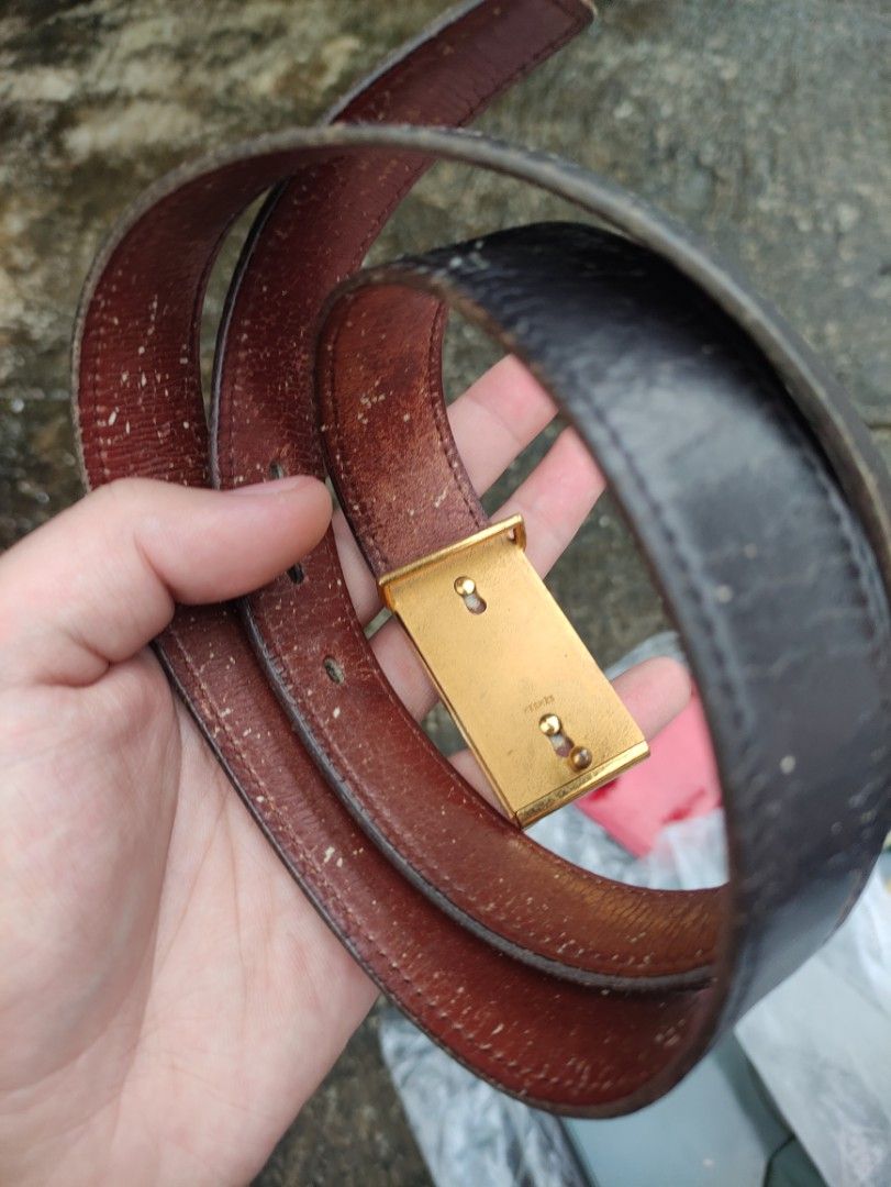 Hermes Equestrian leather belt (Category: Luxury Accessories) located in Manila. Submitted by maxxxxxxxxxxxx (Listing ID 1329400629, Image 2). Description: for sale authentic Hermes horsy belt with Hermes stamp on the buckle and leather belt itself leather is a bit old but still usable.
