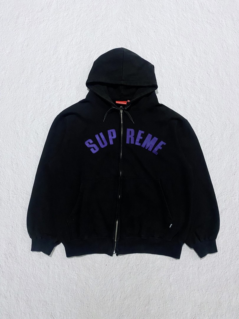 Supreme arc logo zip hoodie shop