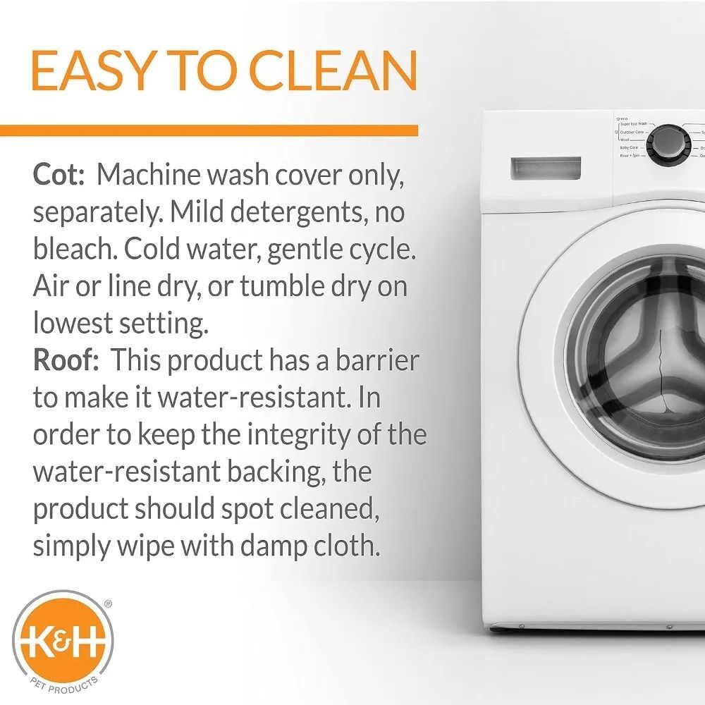 K&H Pet Products Original Pet Cot Tent, Portable Dog House, Dog Shade