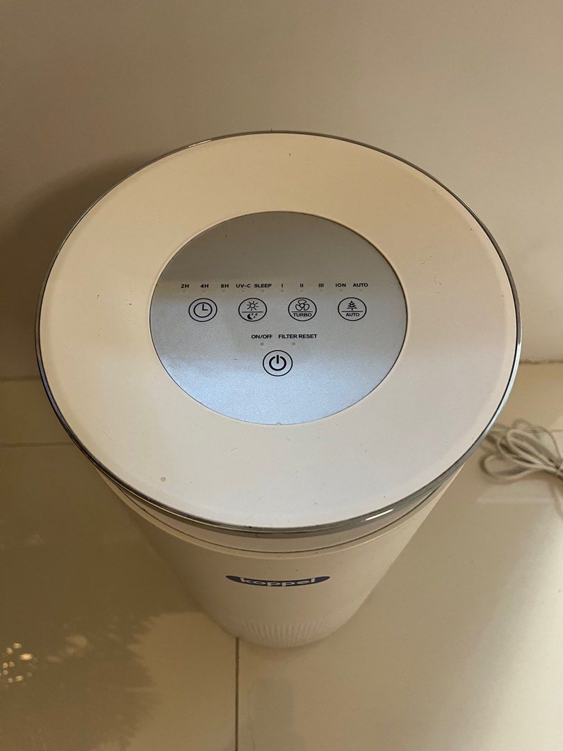 Koppel Air Purifier (Category: Air Conditioning and Heating) located in Paranaque City. Submitted by xavieraxb (Listing ID 1329333728, Image 3). Description: Koppel Air Purifier KPT-229ESF1 25-30 sqm coverage 29.2x29x54.8 cms In good condition 4 speed setting Auto mode.