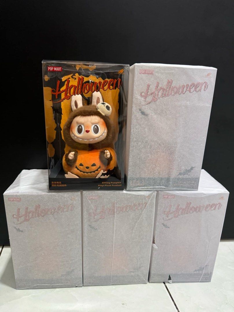 LABUBU Happy Halloween Party Series Sitting Pumpkin Vinyl Plush Pendant Hobbies Toys Toys Labubu Happy Halloween Party S 1728210192 2bc98168 Progressive 