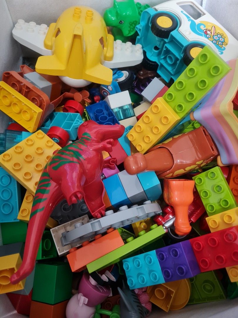 Lego Duplo and Magnetic Tiles