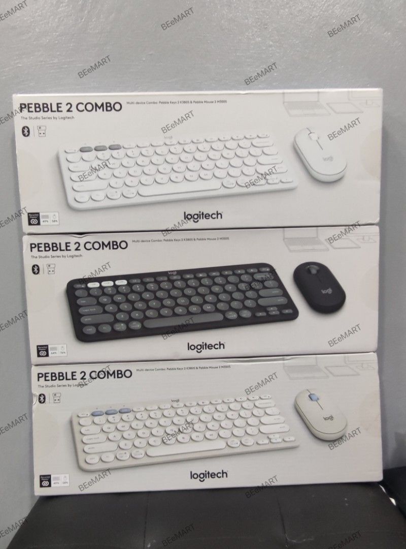 Logitech Pebble 2 Slim Multi-Device Bluetooth Wireless Keyboard and Mouse Combo (Category: Computer Keyboard) located in Cabuyao City. Submitted by beemartshop (Listing ID 1329377015, Image 1). Description: ORIGINAL • BRANDNEW • AUTHENTIC PRICE: ₱2,999.00 LOCATION: 📍 BEEMART PH PULO CABUYAO LAGUNA ℹ️This is the second Marketplace Page of BEEMART ___________________________________________ ITEM DESCRIPTION: Color: Tonal Sand Tonal Rose White Blac