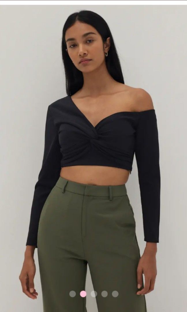 Love bonito Dakota padded asymmetric off shoulder top, Women's