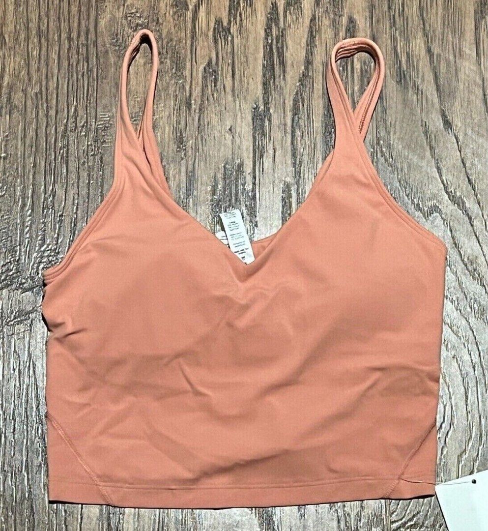 Lululemon align bra top savannah pink Women s Fashion Activewear on Carousell